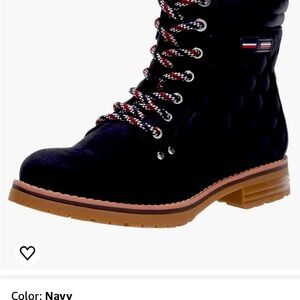 Tommy Hilfiger boots navy size 6.5